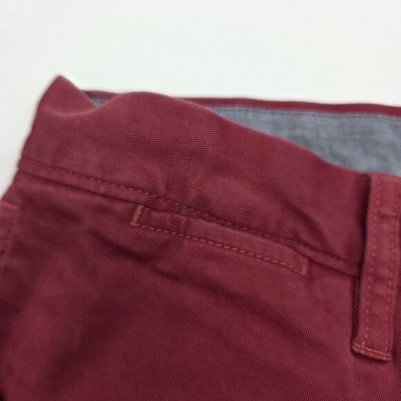 14th & Union Flat Front  Chino Pant Red Men's 34x30 - Picture 5 of 9